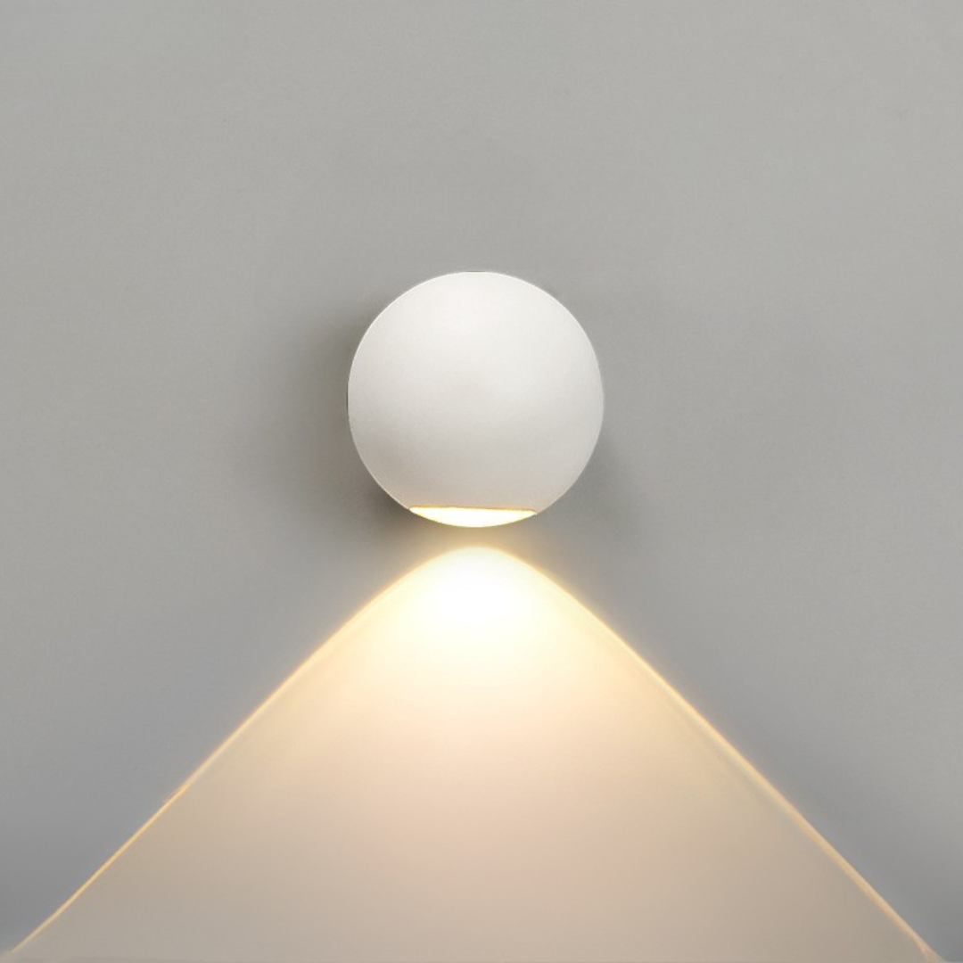 Sareni - Lámpara de Pared de Aluminio LED en Forma de Bola - Aplique Pared Moderno IP65 para Interiores y Exteriores