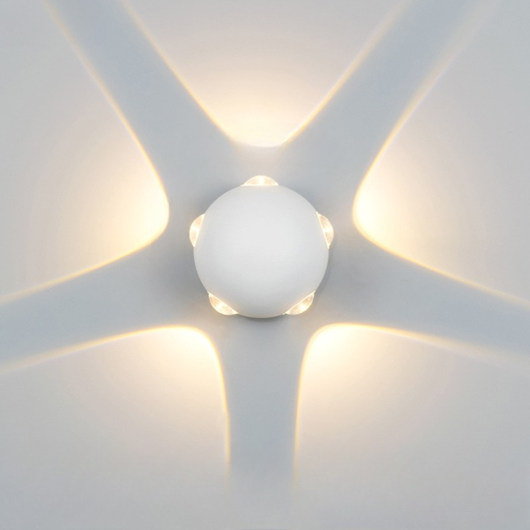 Sareni - Lámpara de Pared de Aluminio LED en Forma de Bola - Aplique Pared Moderno IP65 para Interiores y Exteriores