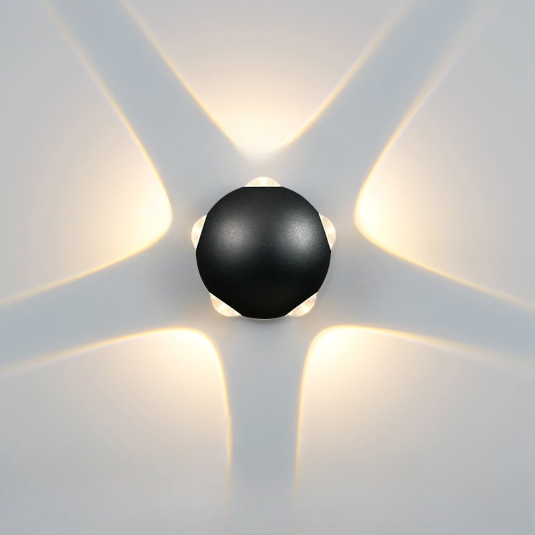 Sareni - Lámpara de Pared de Aluminio LED en Forma de Bola - Aplique Pared Moderno IP65 para Interiores y Exteriores