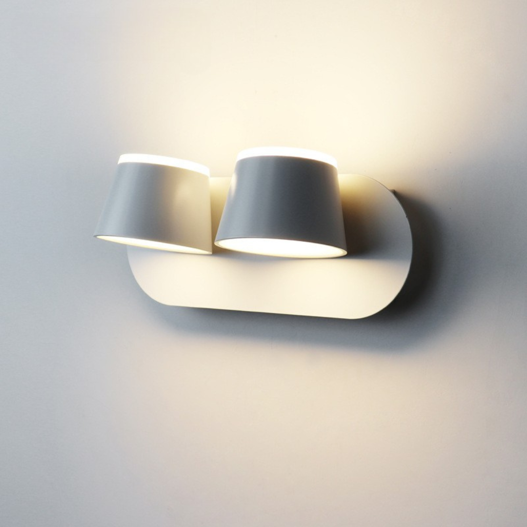 Lumor: Aplique de Pared Moderno Cilíndrico de Metal para Espejo