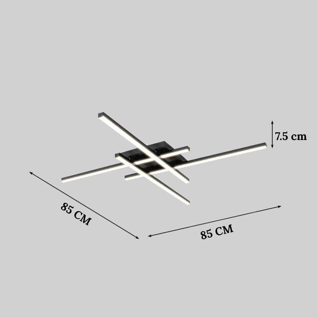 Lámpara de Techo LED Minimalista de Hierro Industrial para Sala de Estar - Iluminación Eficiente y Elegante 10