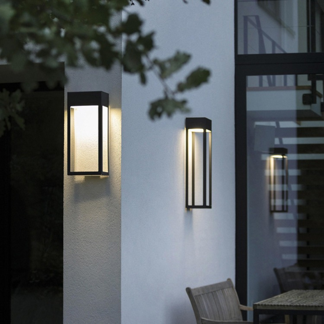 SolarVía - Lámpara Solar de Pared para Exteriores IP65