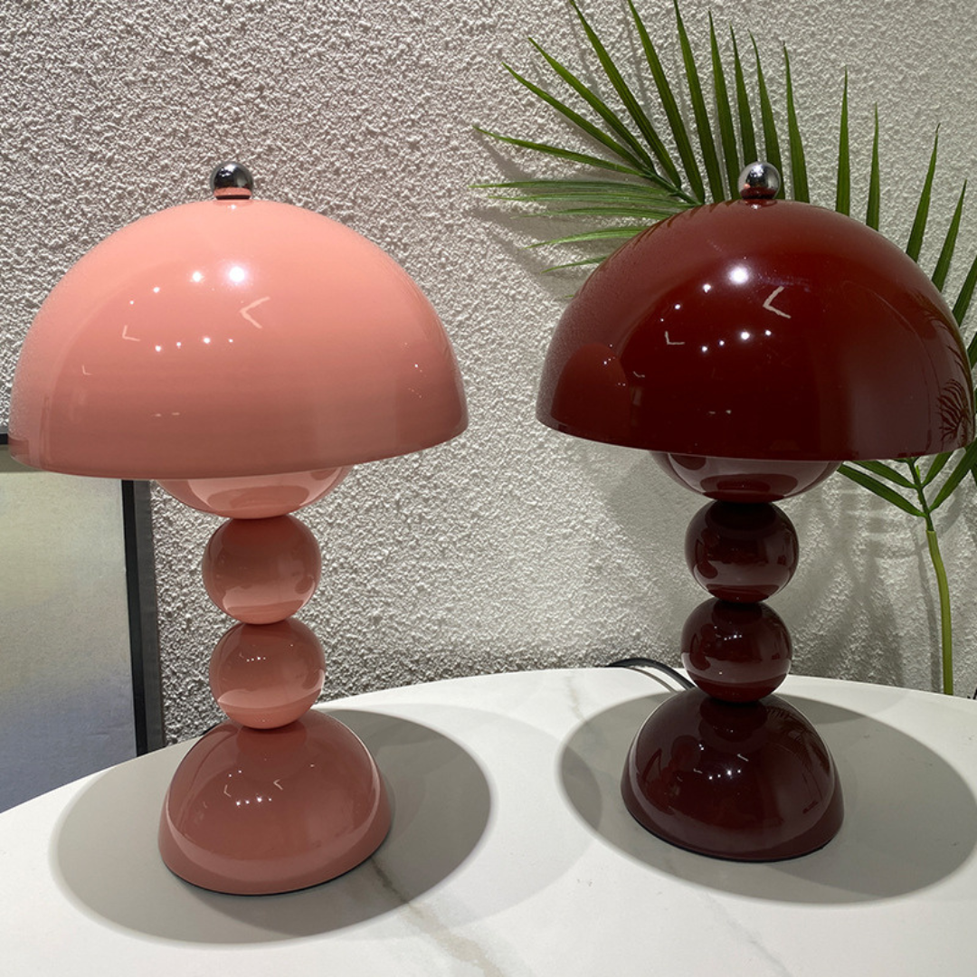LumiFlor - Lámpara de Mesa LED Recargable USB Decorativa Amarillo Rojo Azul Blanco Rosa Marrón Verde