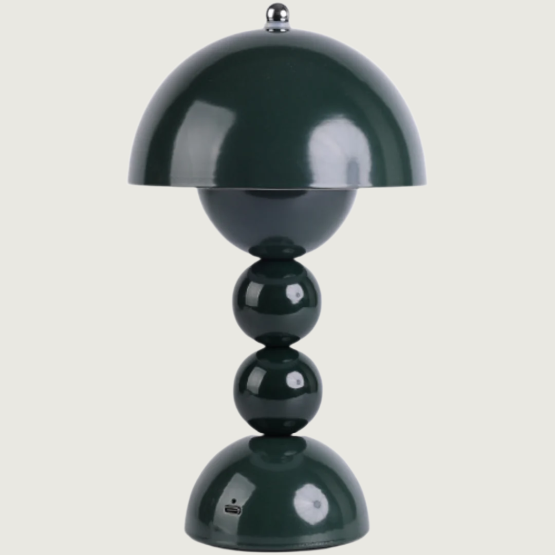 LumiFlor - Lámpara de Mesa LED Recargable USB Decorativa Amarillo Rojo Azul Blanco Rosa Marrón Verde