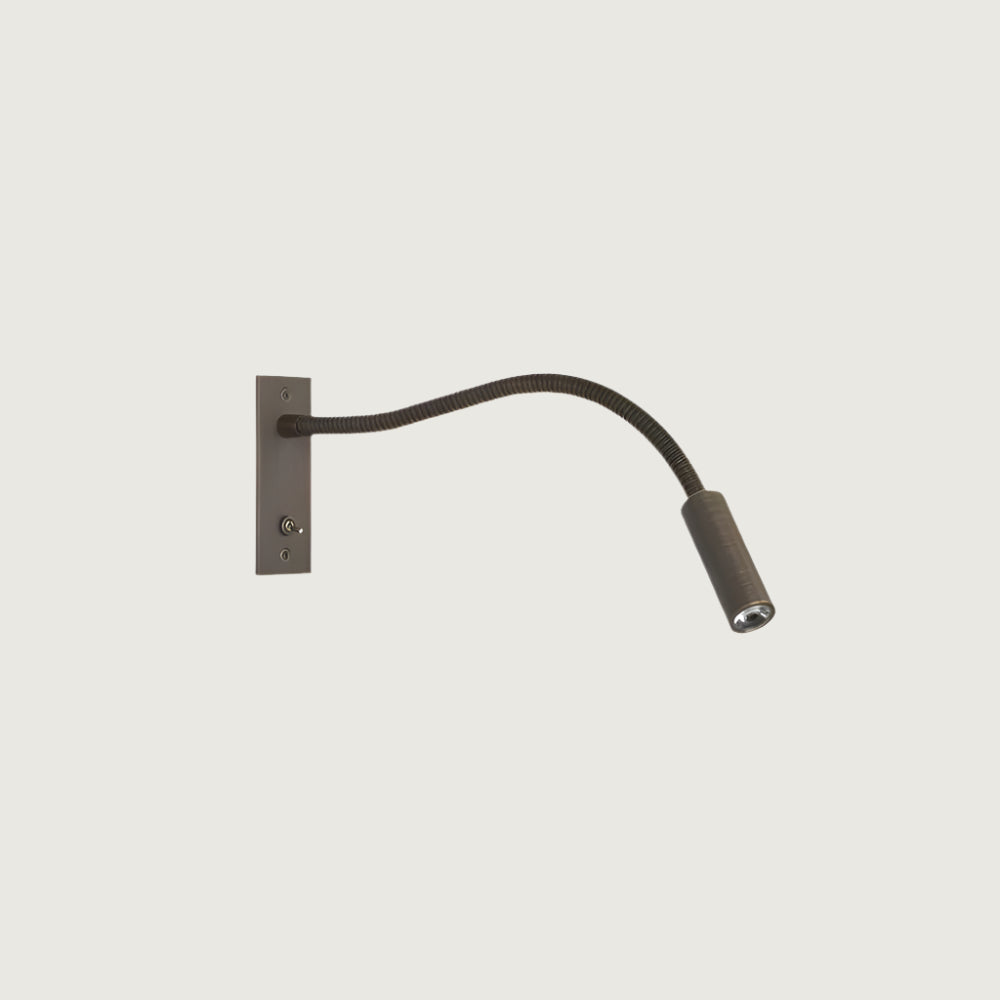 Astroclaro Pivot: Aplique de Pared Minimalista y Ajustable para Lectura – Bronce/Níquel/Cromo