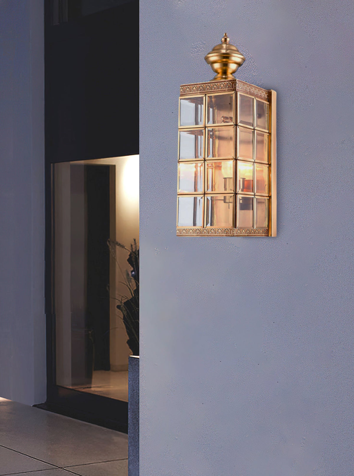 Farol de pared exterior Kintara en una fachada – imagen 15
