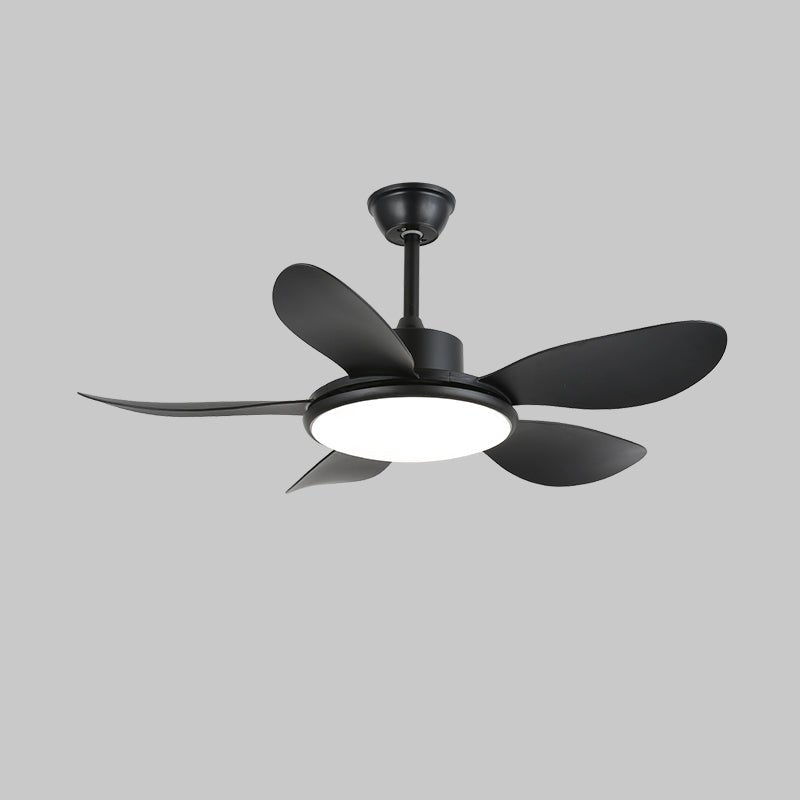 Ventilador de techo con luz Calmira en un salón contemporáneo – imagen 14