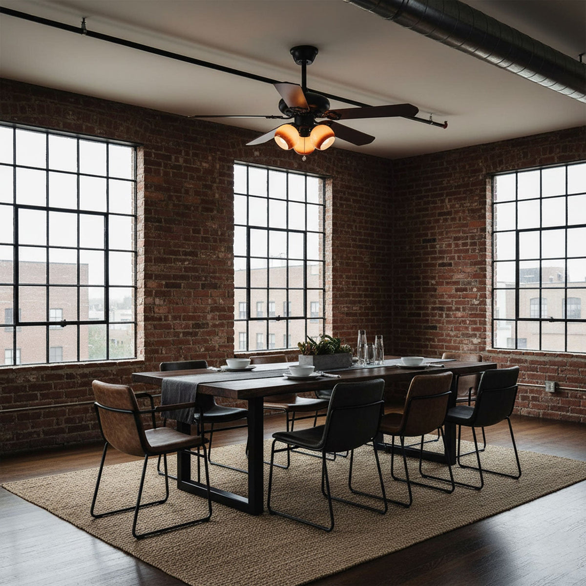 Ventilador de techo con luz Malvira en un salón con encanto – imagen 14