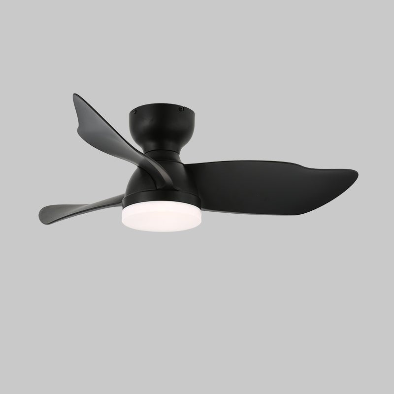Ventilador de techo con luz Lirena – negro