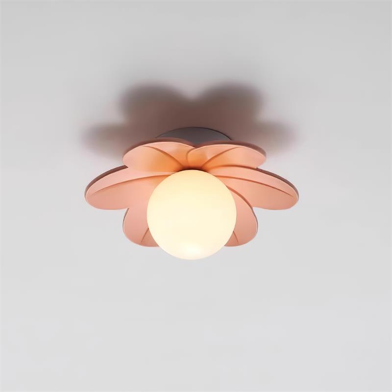 Florina - Plafón de Techo con Pétalos en Forma de Flor y Globo Opal