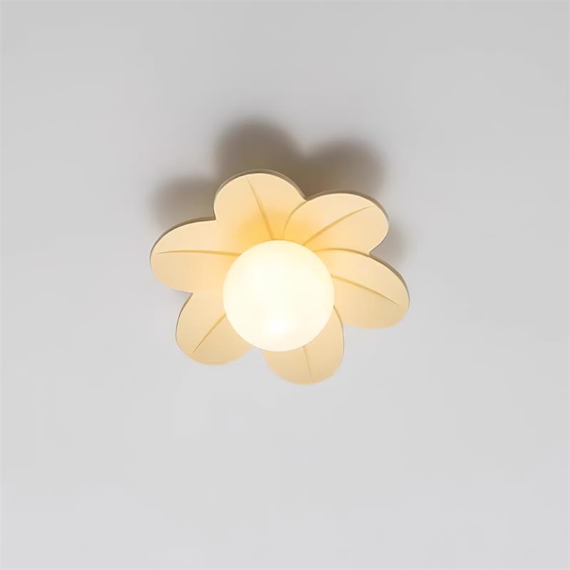 Plafón de techo en forma de flor Florina – en beige
