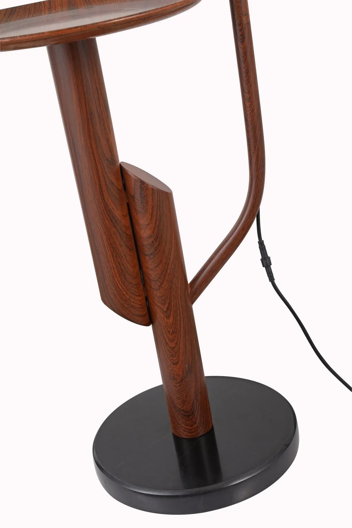Lámpara de pie con mesa auxiliar Fiorana – base con soporte de la mesa