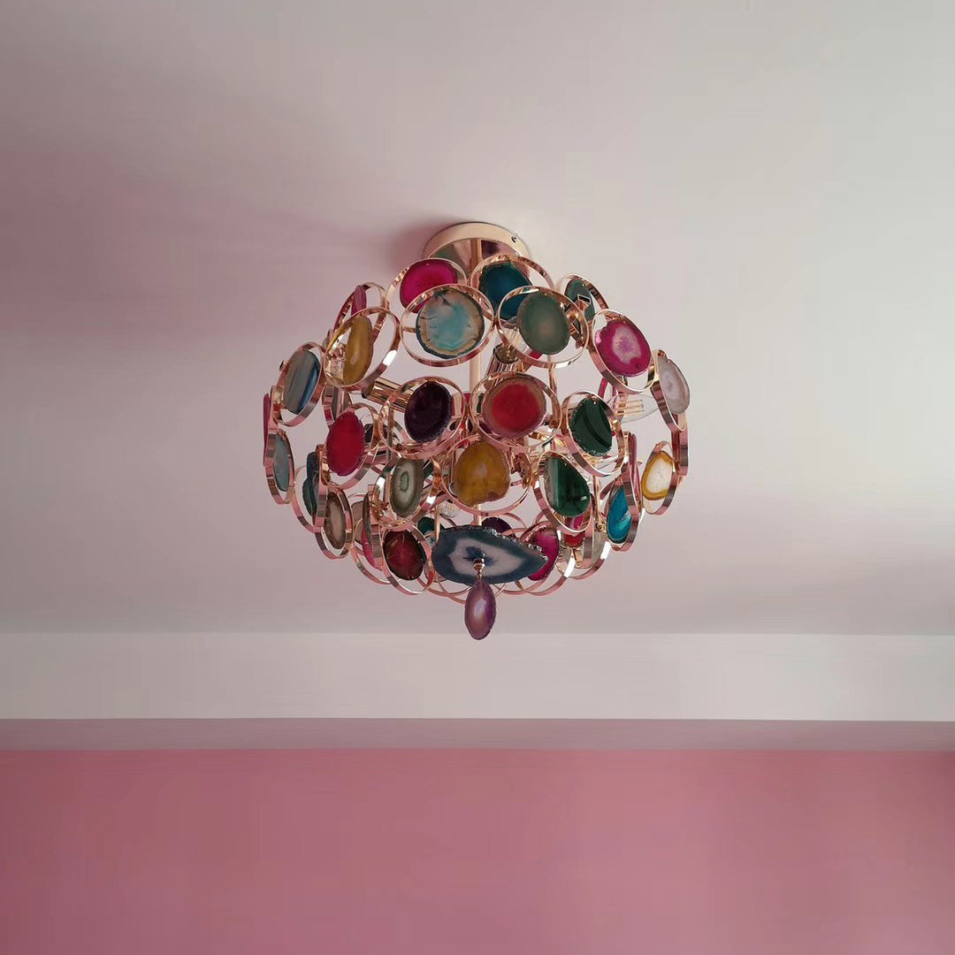 Lámpara de araña de ágata Sardonia en un salón elegante – imagen 20