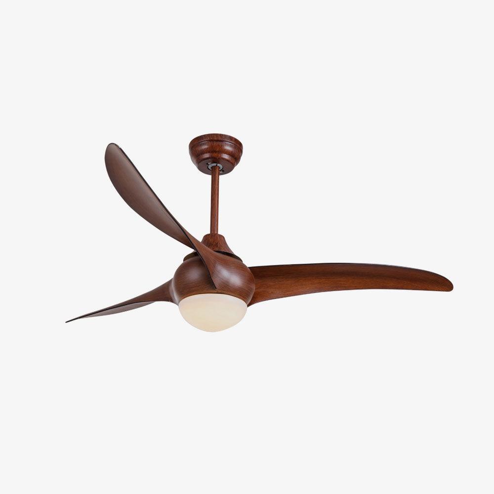 Ventilador de techo con luz Casela en un salón de estilo rústico – imagen 11