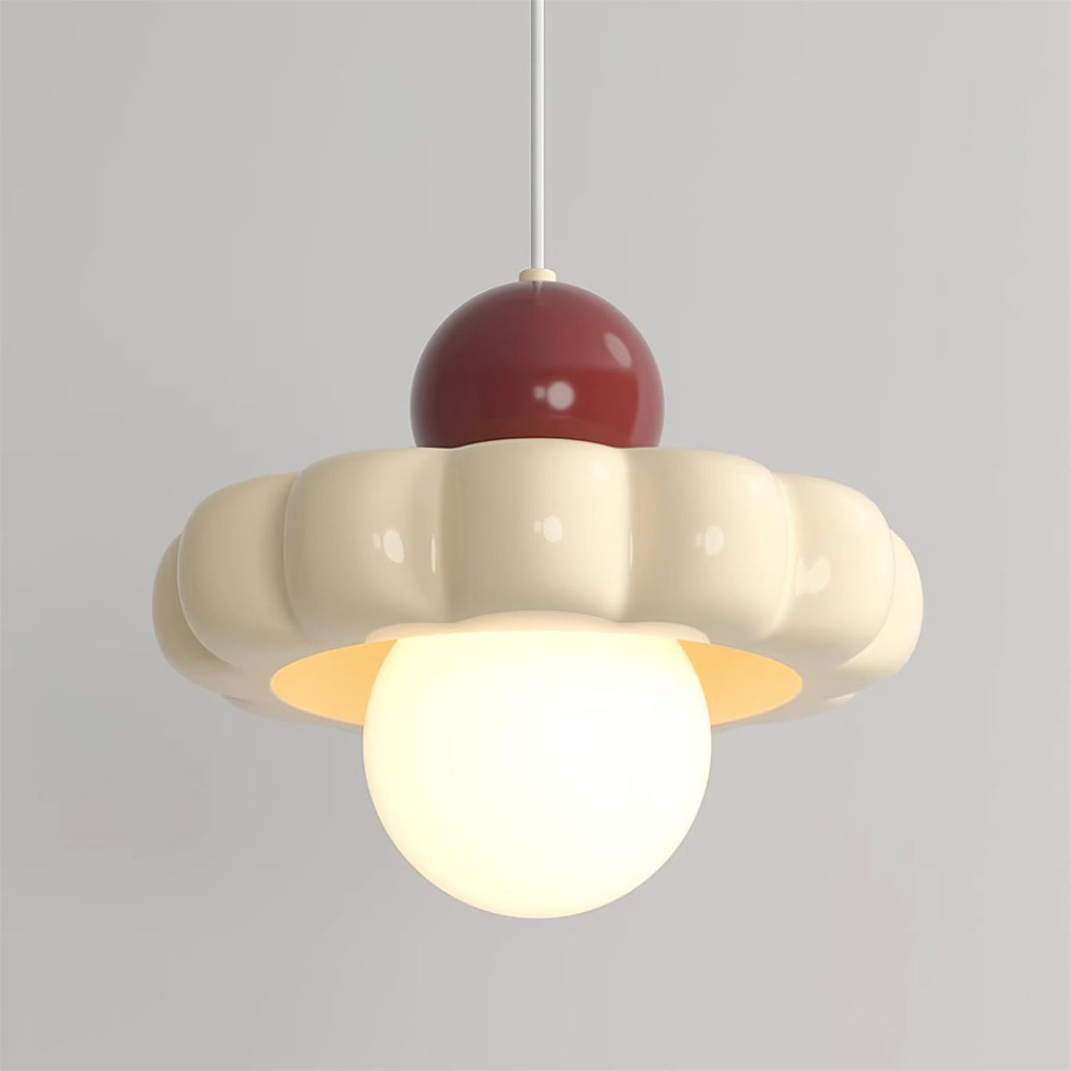 Mini lámpara colgante retro Vainela en una cocina luminosa – imagen 2