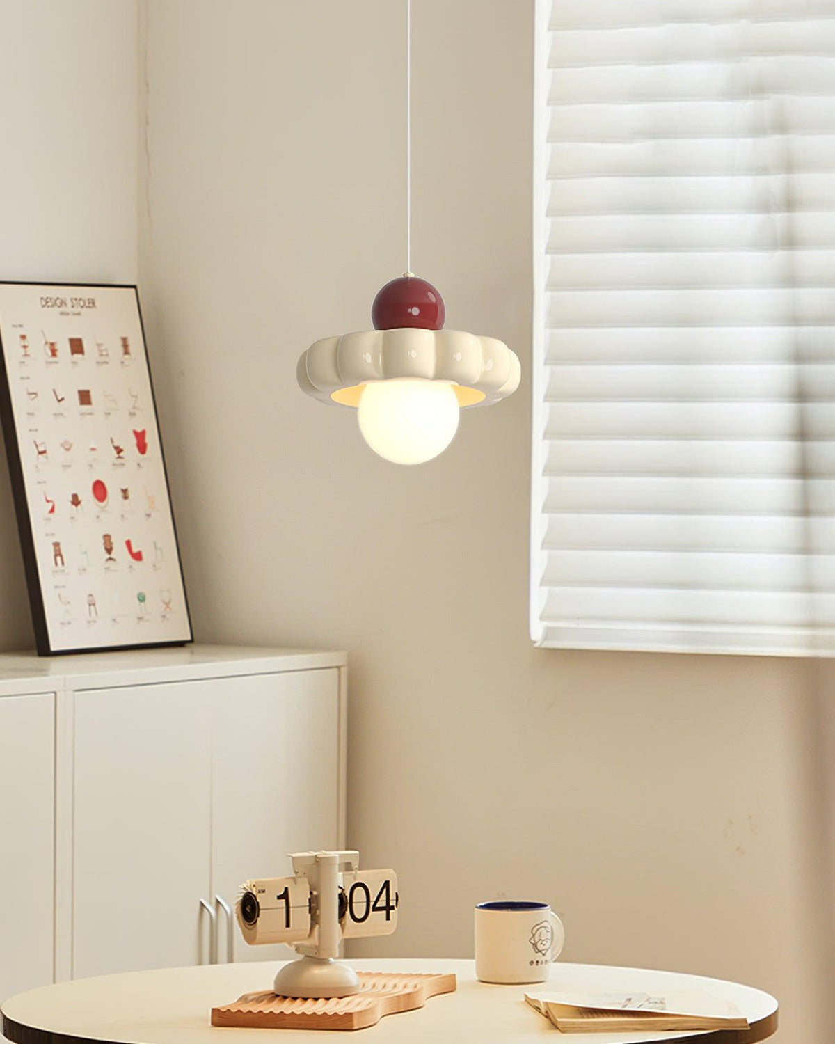 Mini lámpara colgante retro Vainela en una cocina luminosa – imagen 16