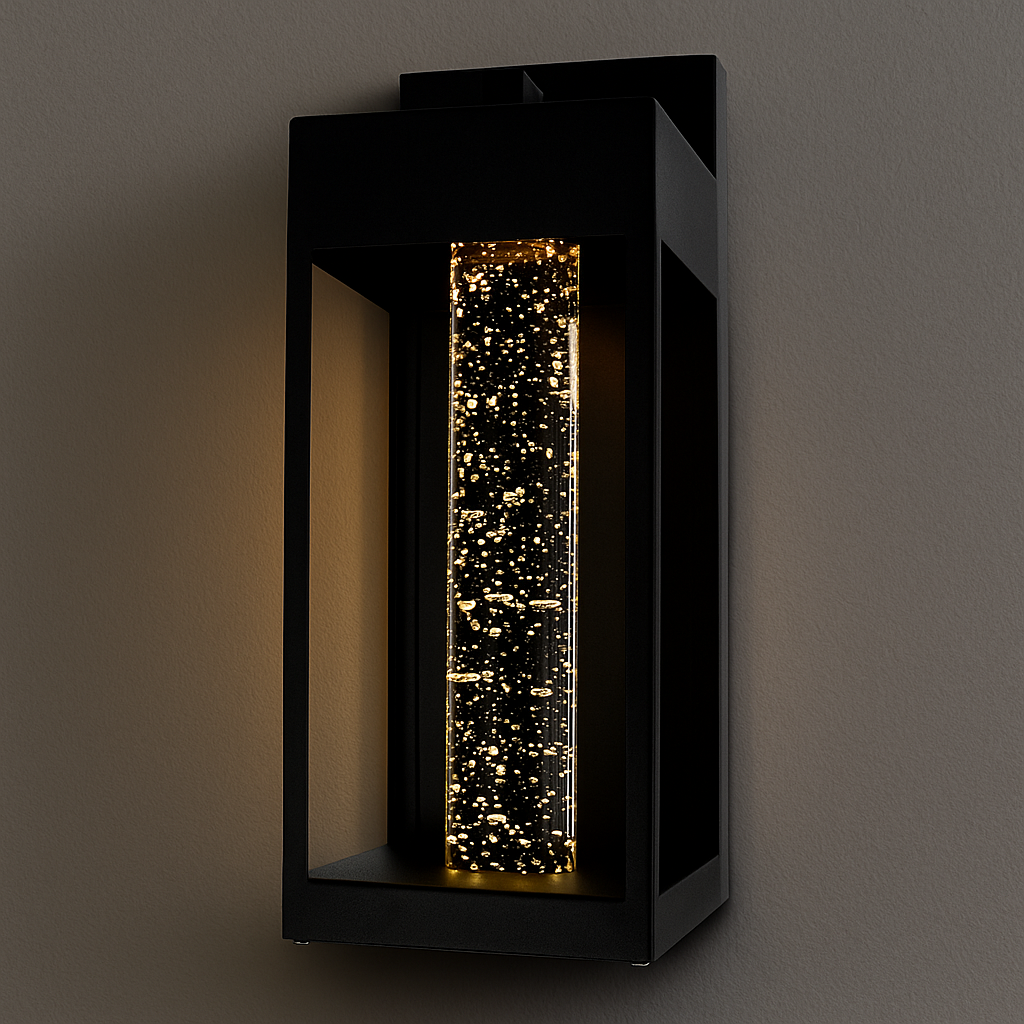 Aplique de pared exterior LED Portela en la entrada de una casa – imagen 2