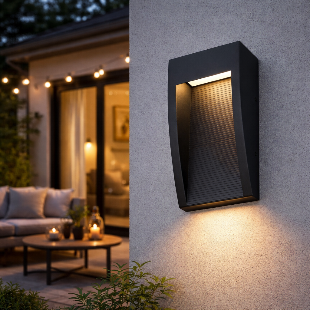 Aplique de pared exterior Afila en una fachada de piedra – imagen 5