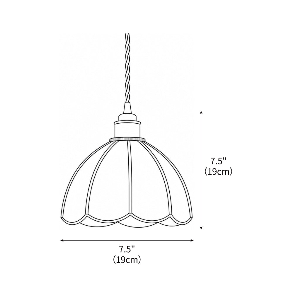Lámpara colgante de vidriera Gemila sobre una mesa de cocina – imagen 4