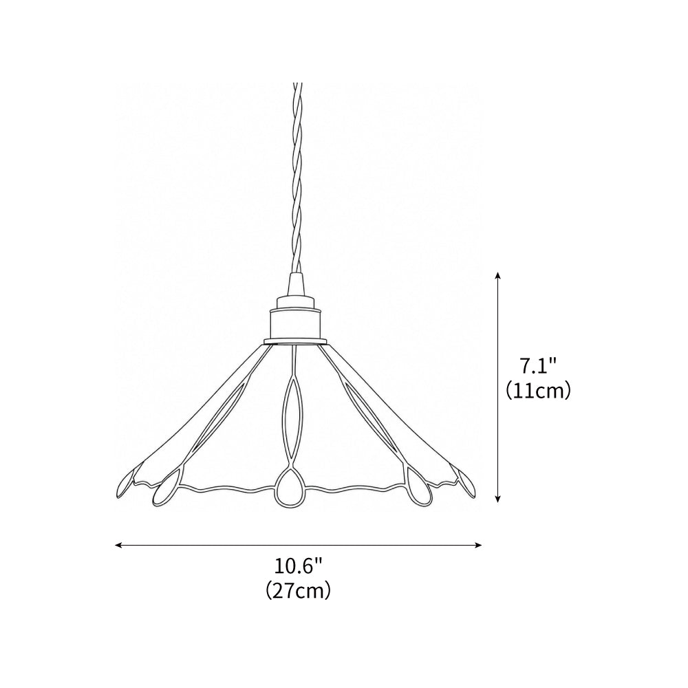 Lámpara colgante de vidriera Gemila sobre una mesa de cocina – imagen 6