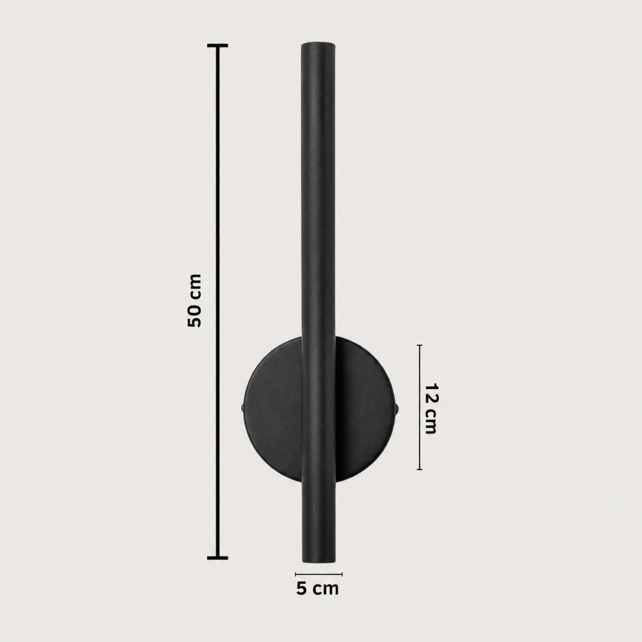 Crilen - Aplique de Pared LED Minimalista Negro con Brazo Ajustable para Dormitorios y Baños - Iluminación Moderna y Eficiente