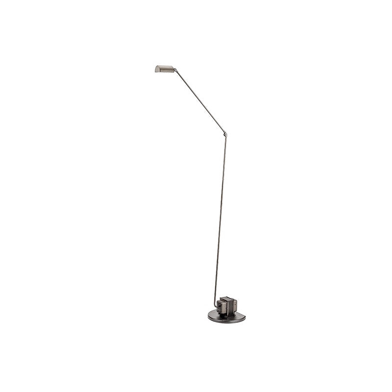 Lámpara de pie de lectura LED Iradia – color níquel satinado