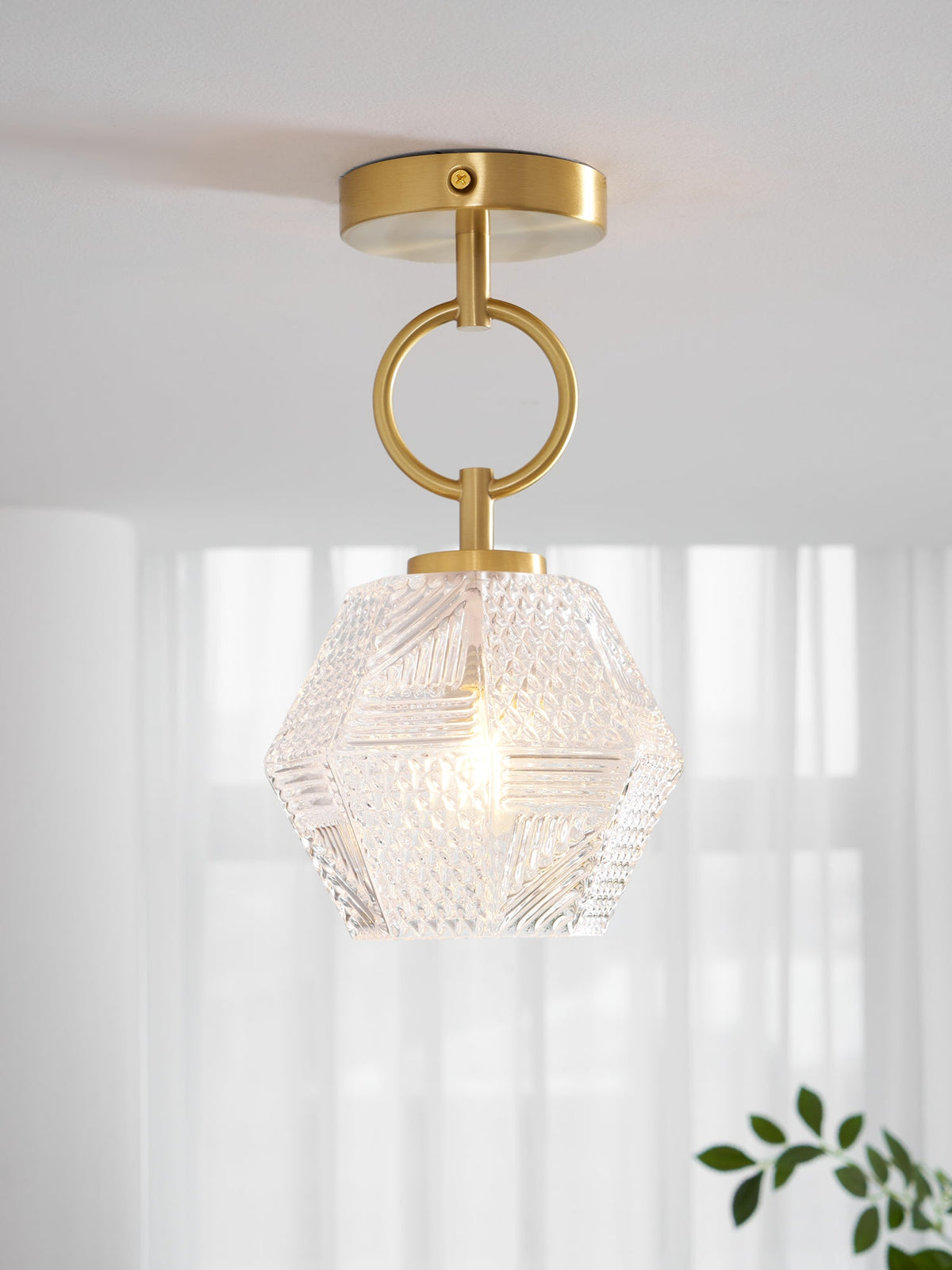 Lámpara de techo art déco Joyela en un dormitorio elegante – imagen 13