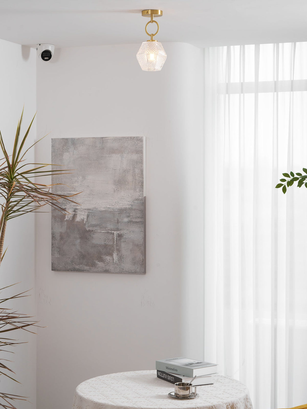 Lámpara de techo art déco Joyela en un dormitorio elegante – imagen 32