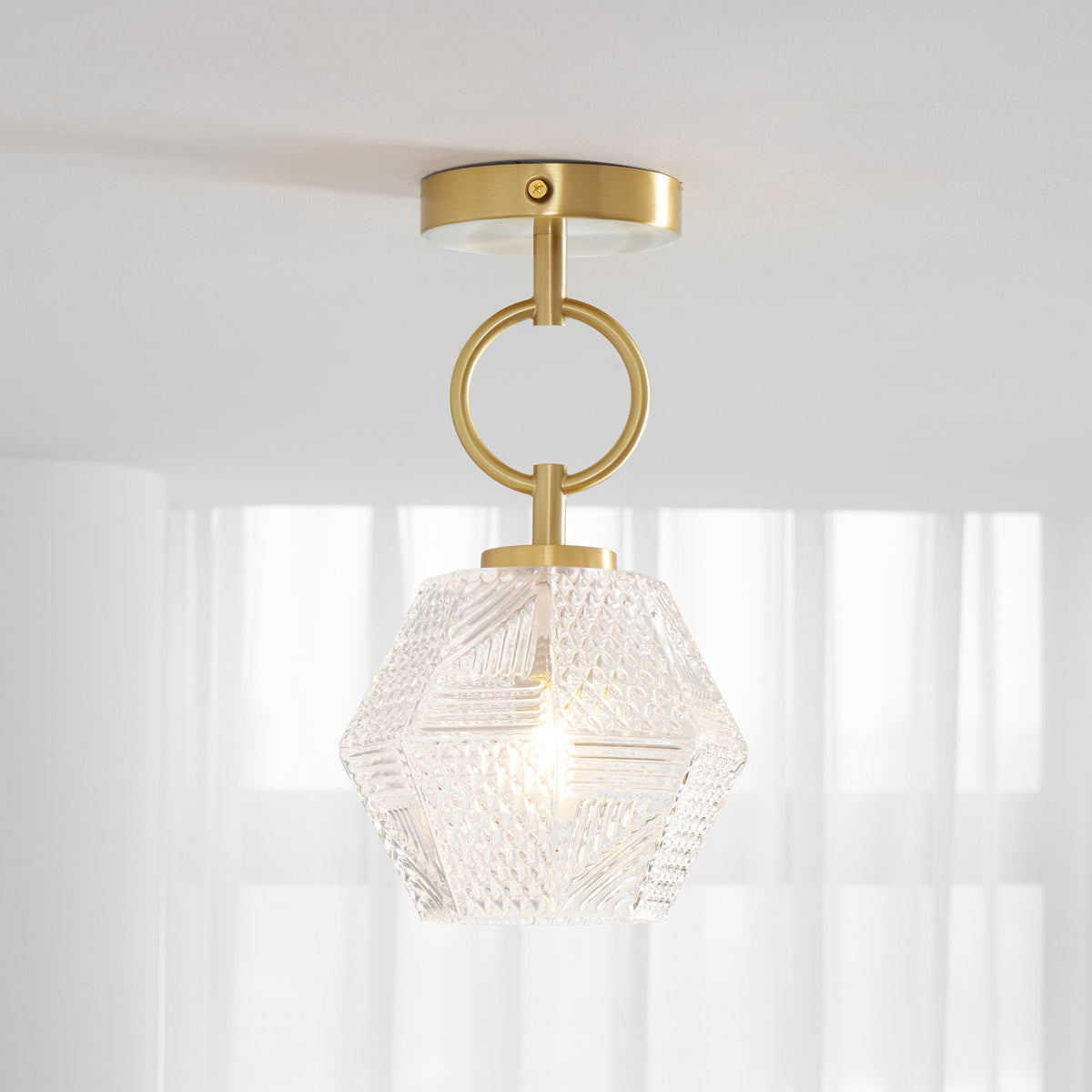 Lámpara de techo art déco Joyela en un dormitorio elegante – imagen 16