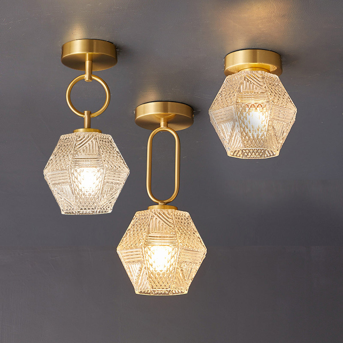 Lámpara de techo art déco Joyela en un dormitorio elegante – imagen 3