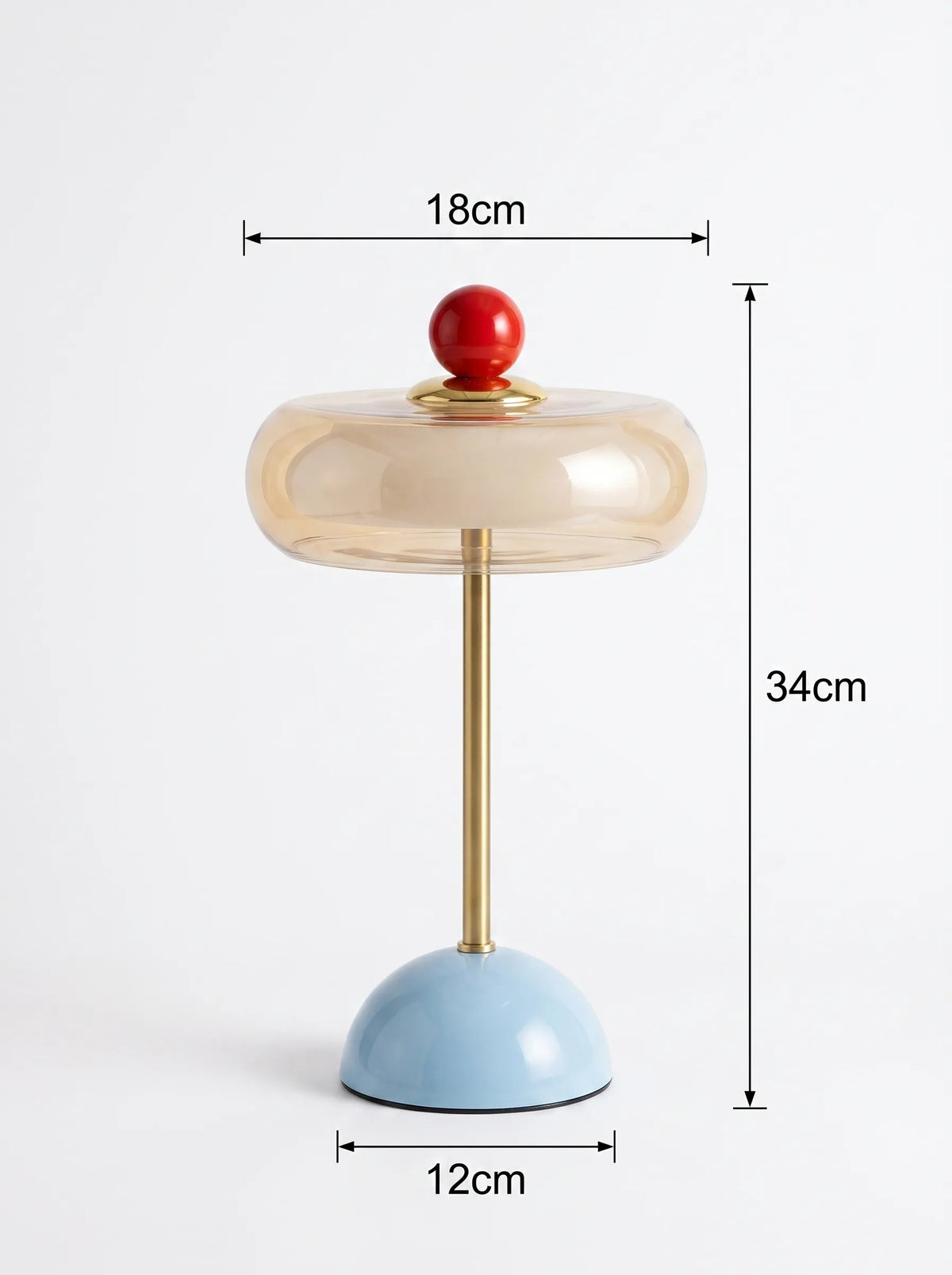 Lámpara de mesa recargable retro Confita en un salón con estilo – imagen 6