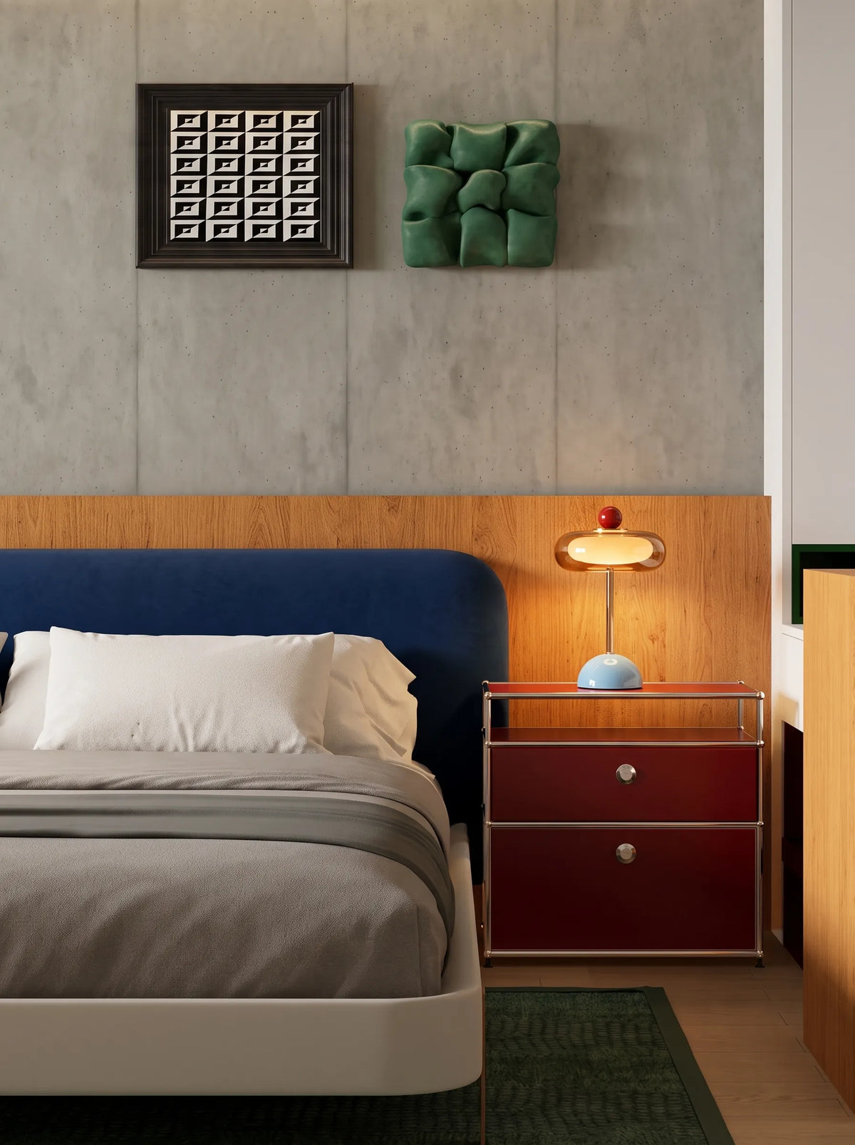Lámpara de mesa recargable retro Confita en un salón con estilo – imagen 13