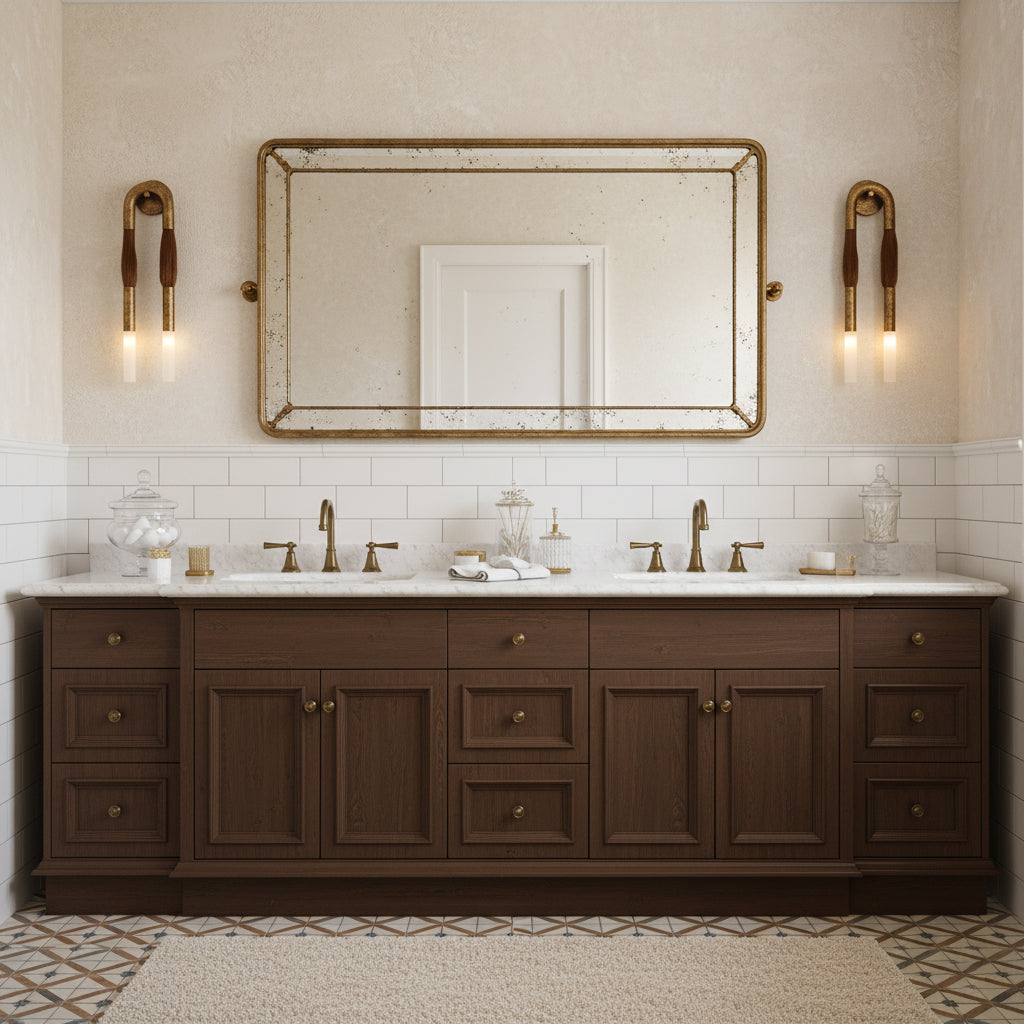 Aplique de pared con borla Borlena enmarcando un espejo – imagen 5