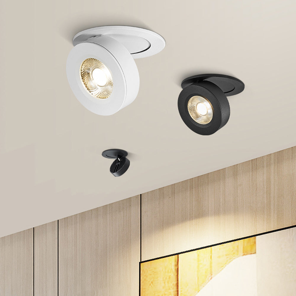 Downlights LED de Techo Redondos de Aluminio Ajustables 360° para Pasillos 7