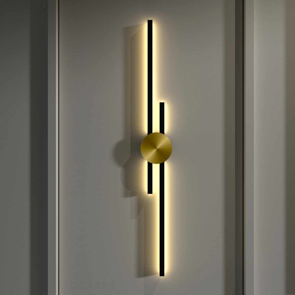 Aplique de pared LED minimalista Elipsa en un salón moderno – imagen 3