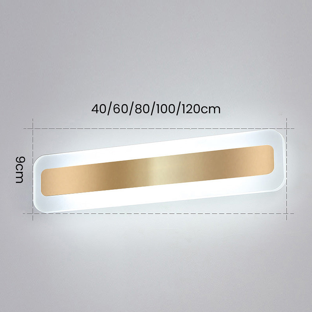 Espejo Baño con Luz LED en Metal Dorado, Espejo Iluminado de Pared Moderno para Baños, Diseño Elegante y Eficiencia Energética 8