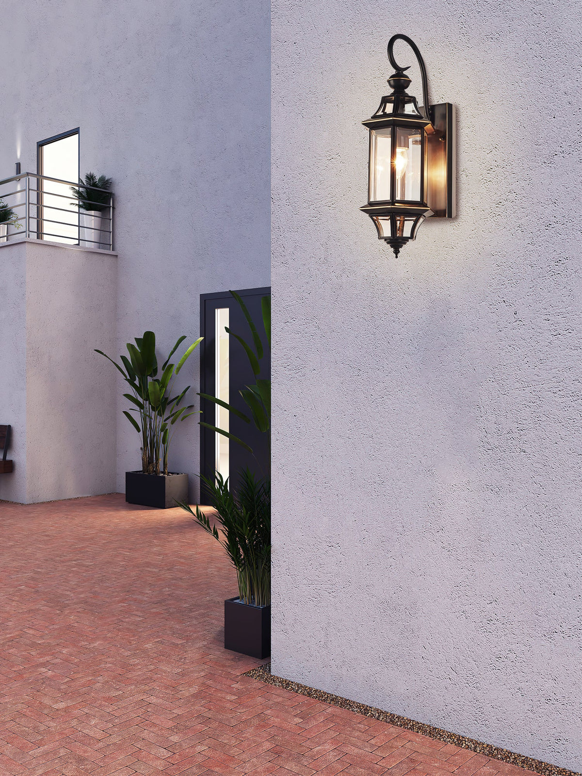 Farol de pared exterior clásico Orsela en una fachada – imagen 15
