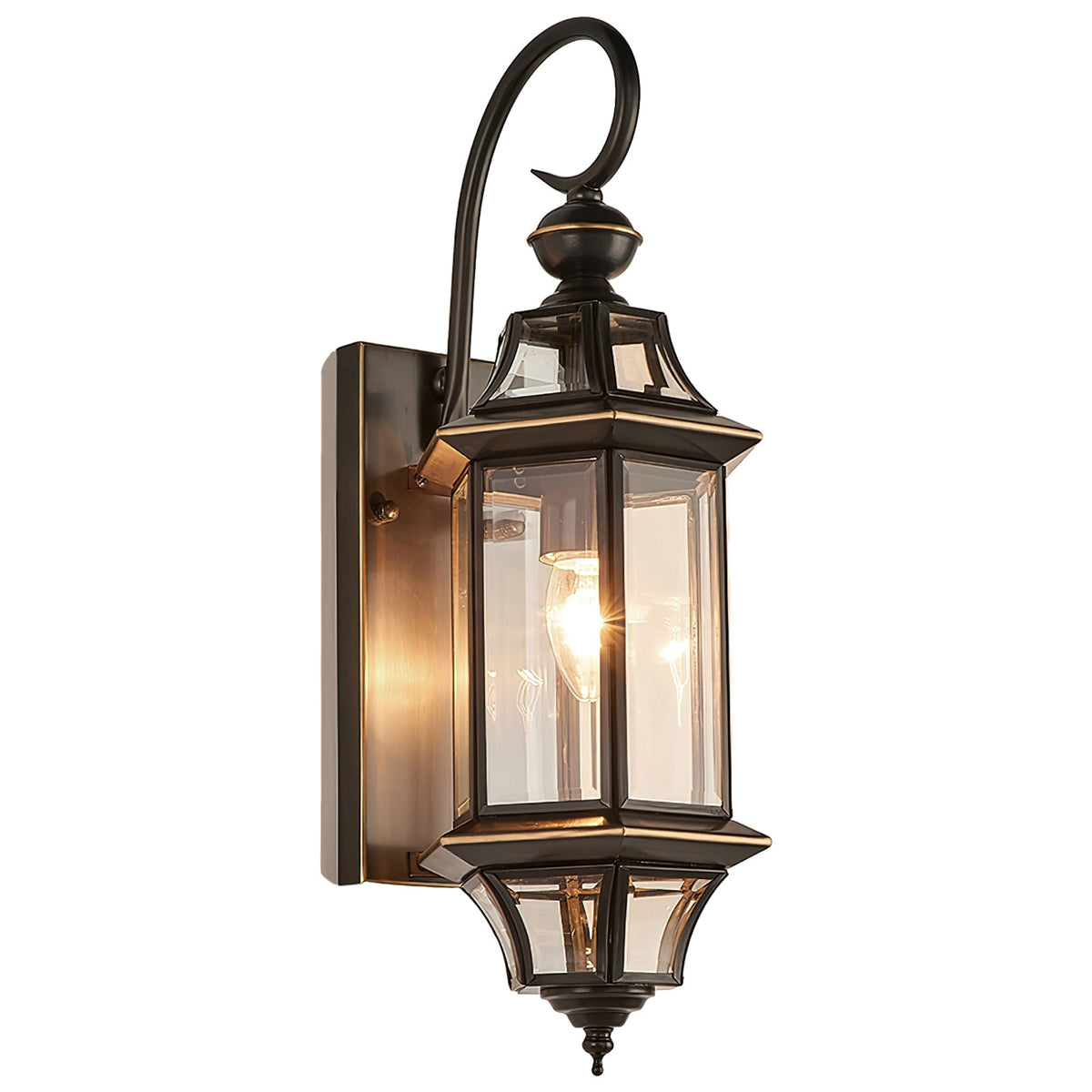 Farol de pared exterior clásico Orsela – detalle de la linterna