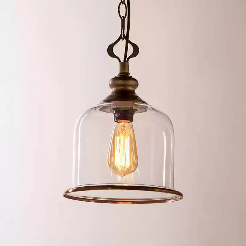 Lámpara colgante farol Farolina – 1 luz, bronce envejecido