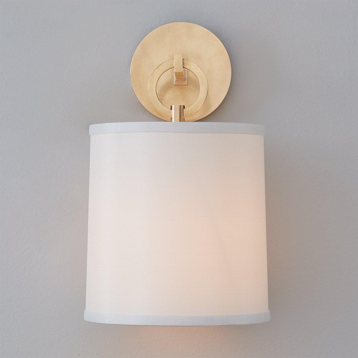 Aplique de pared con aro Circela junto a un cabecero – imagen 15