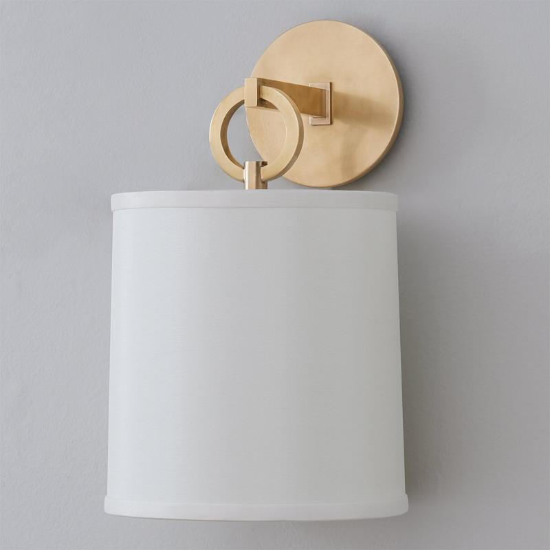 Aplique de pared con aro Circela junto a un cabecero – imagen 21
