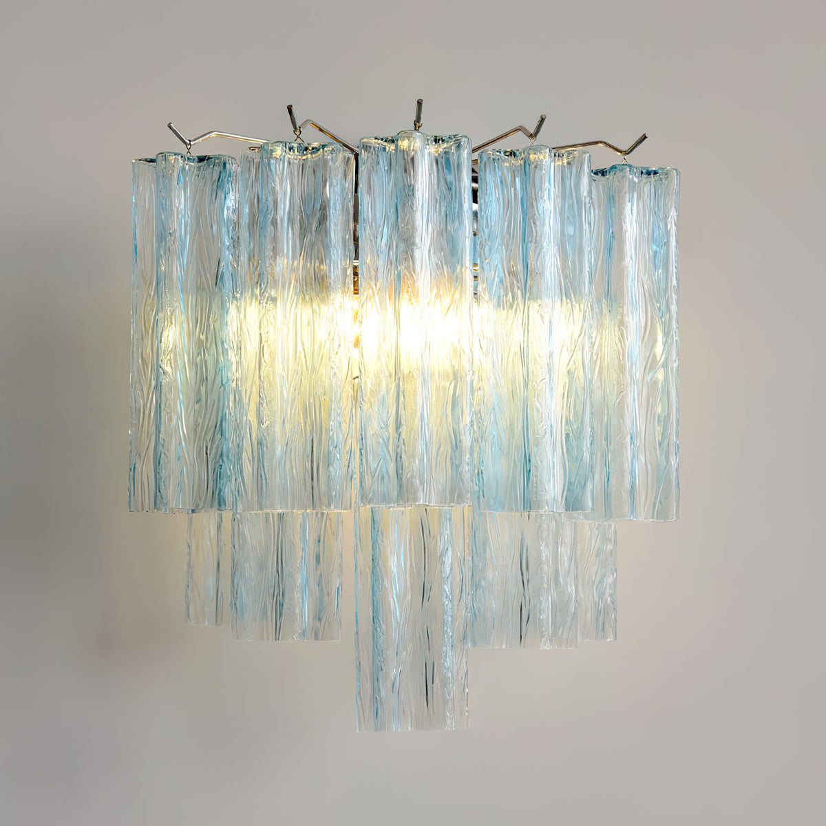 Aplique de pared de tubos de cristal Iriana en un interior luminoso – imagen 16