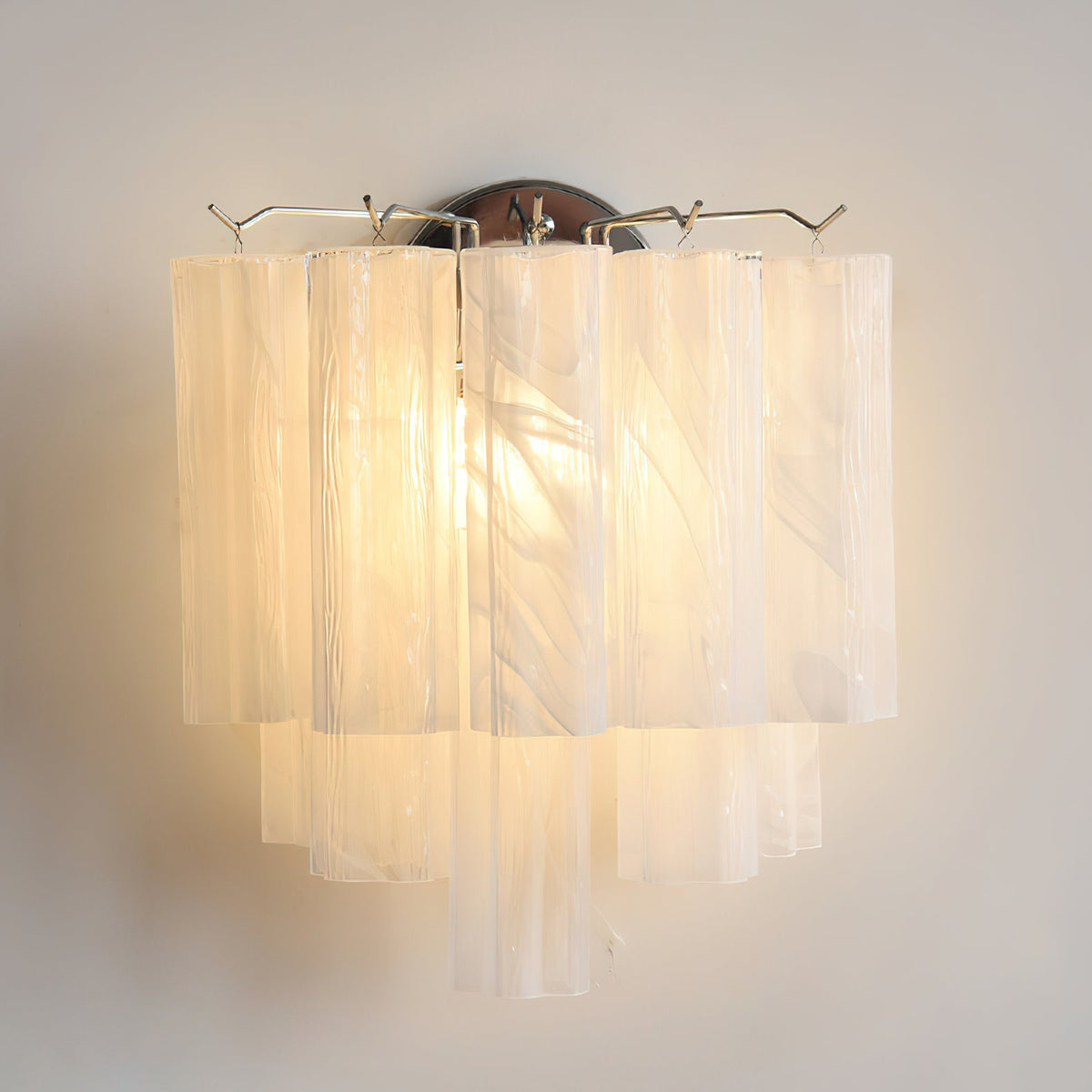 Aplique de pared de tubos de cristal Iriana en un interior luminoso – imagen 17