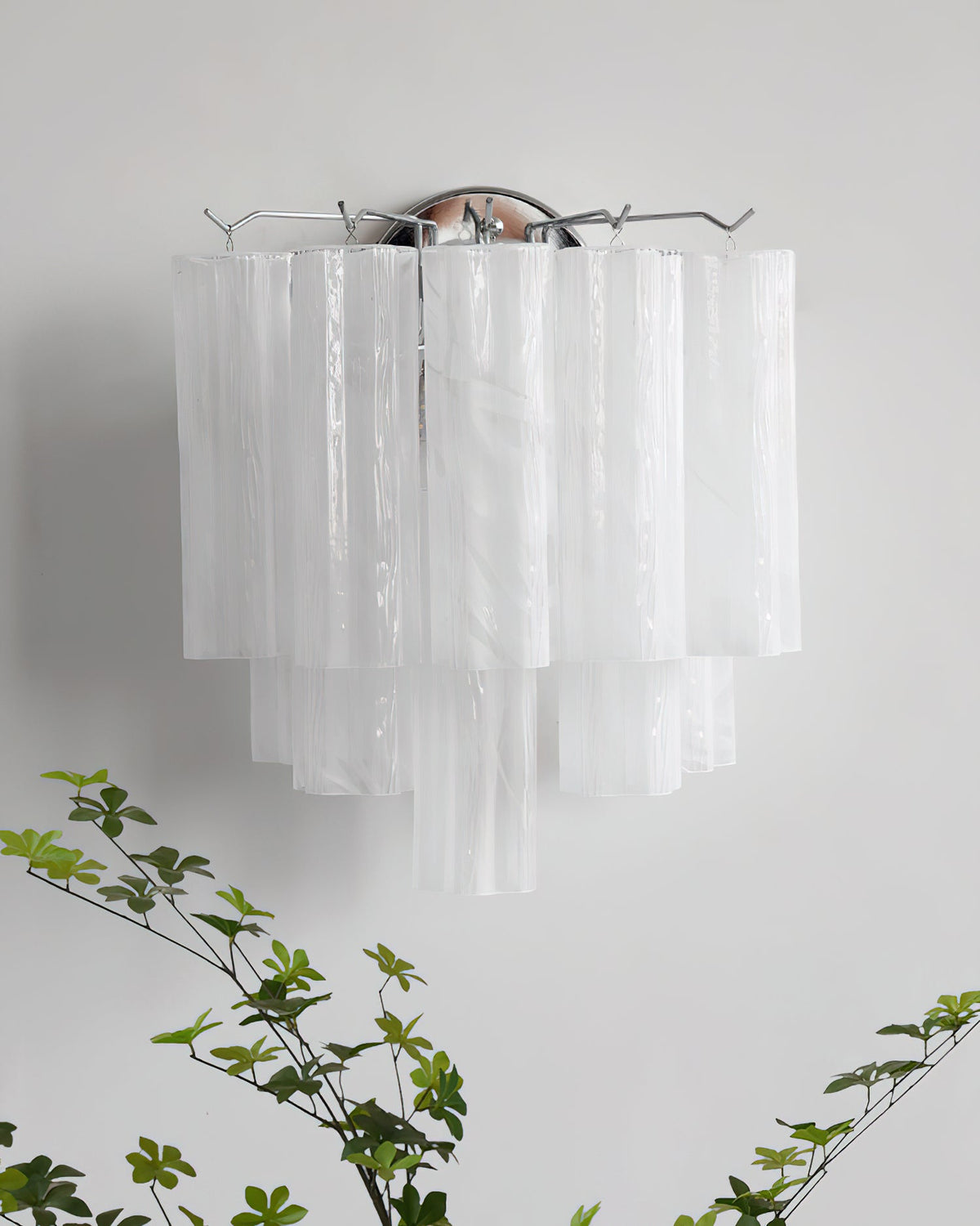 Aplique de pared de tubos de cristal Iriana en un interior luminoso – imagen 9