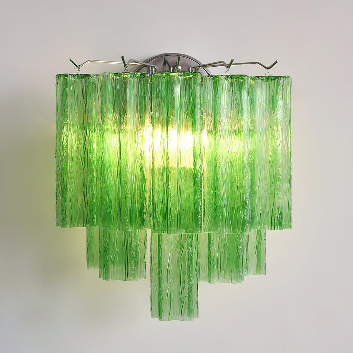 Aplique de pared de tubos de cristal Iriana en un interior luminoso – imagen 18