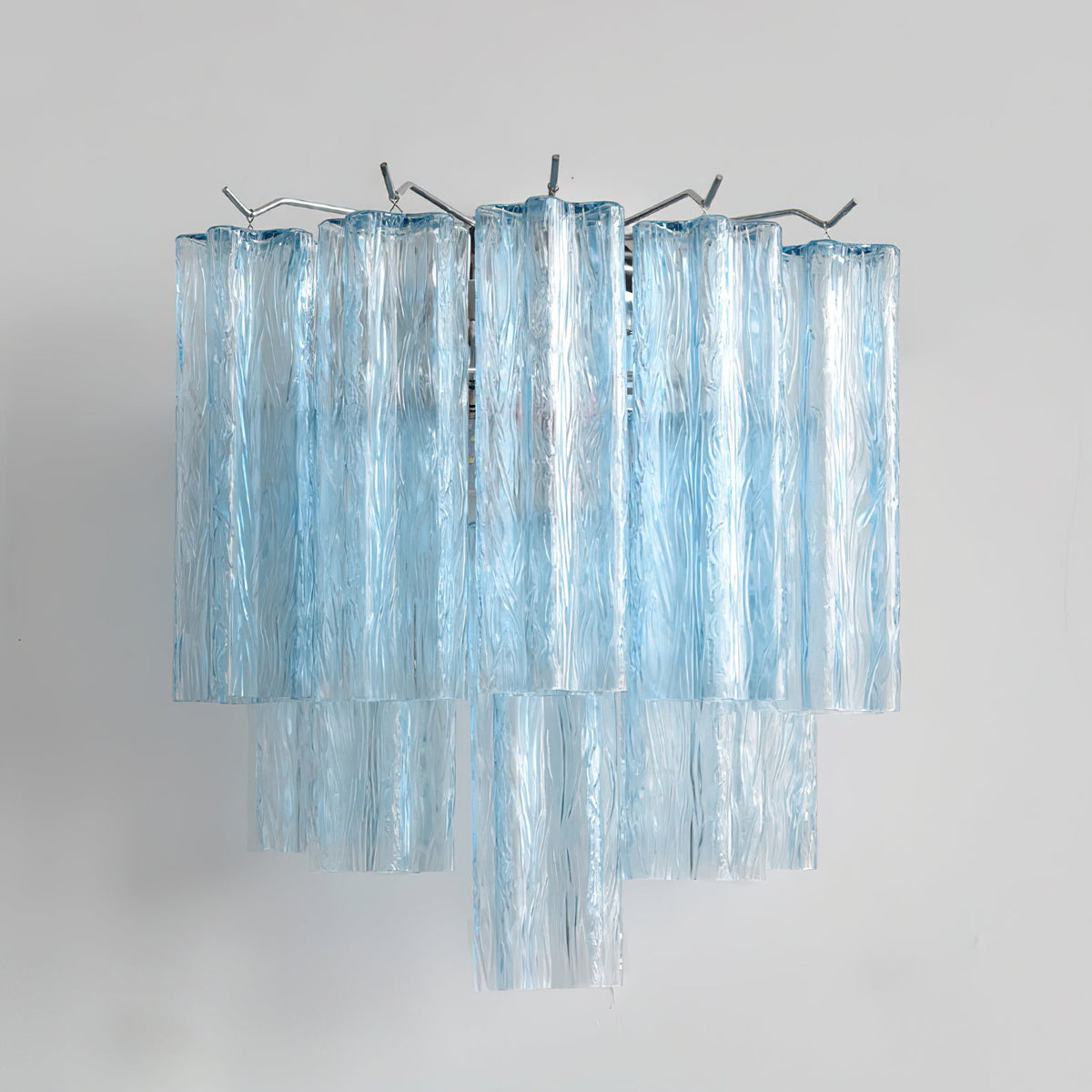 Aplique de pared de tubos de cristal Iriana – cristal azul