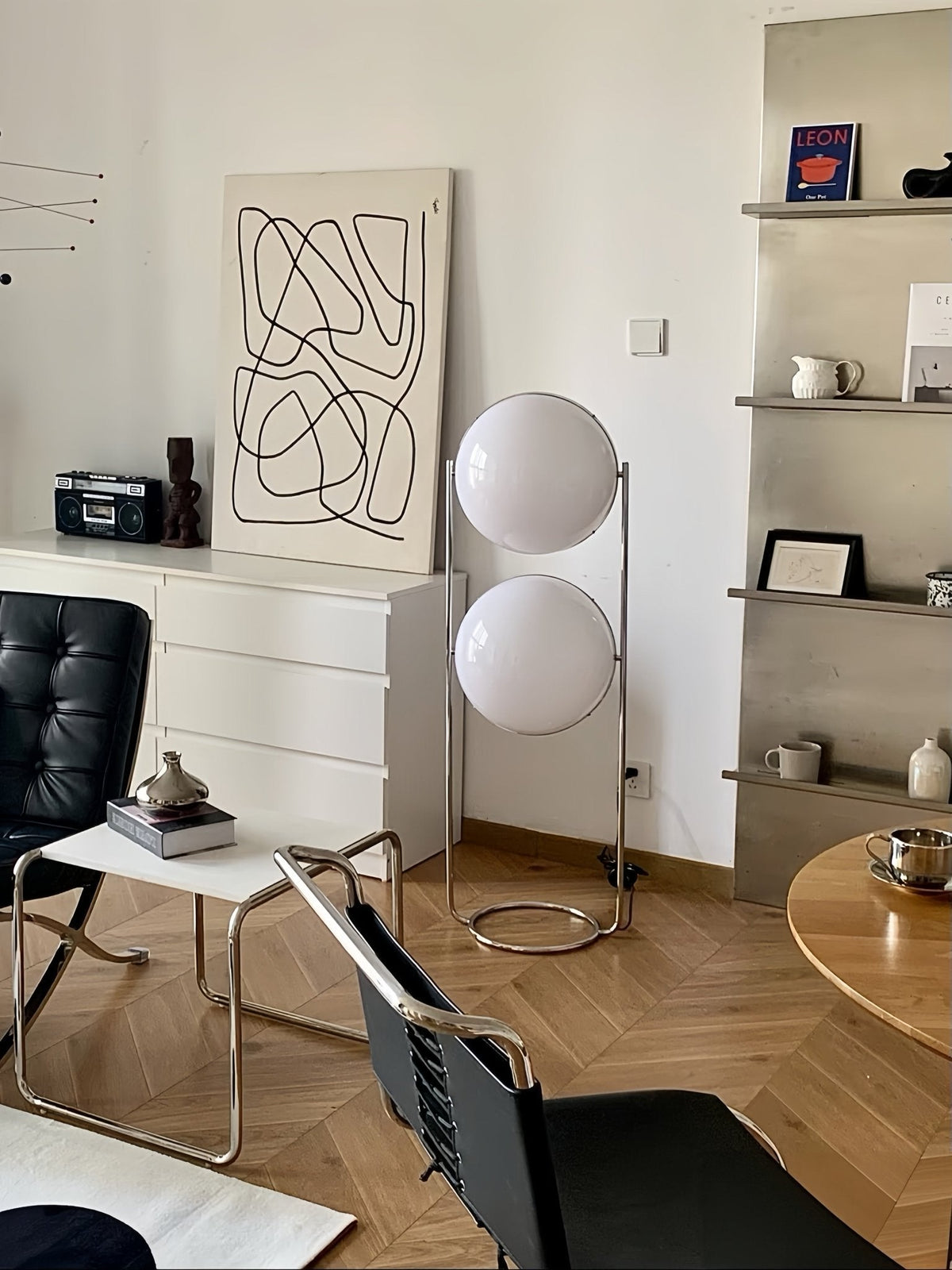 Lámpara de pie de dos globos Gemina – vista principal
