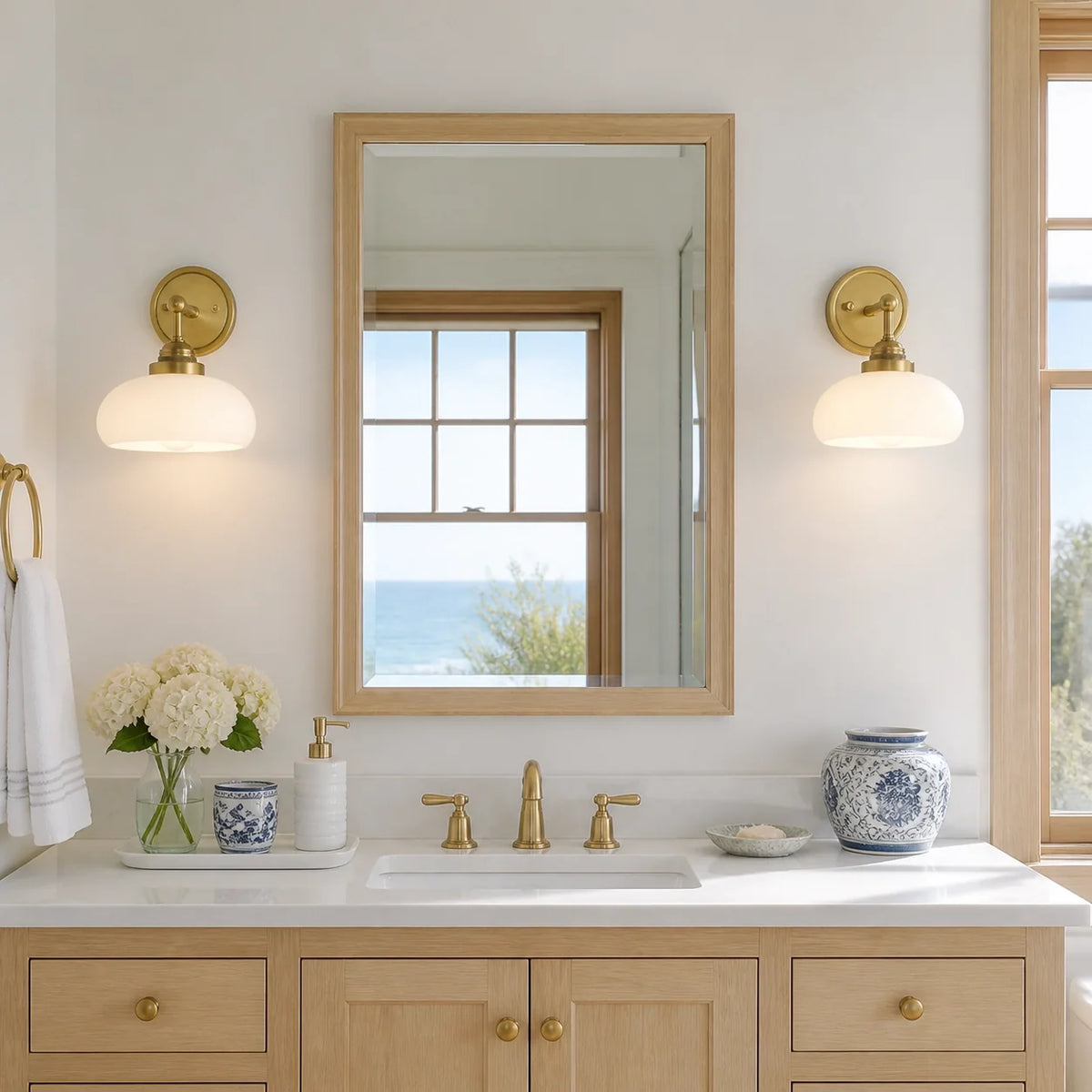 Aplique de pared vintage Ferrola en un baño con encanto – imagen 9