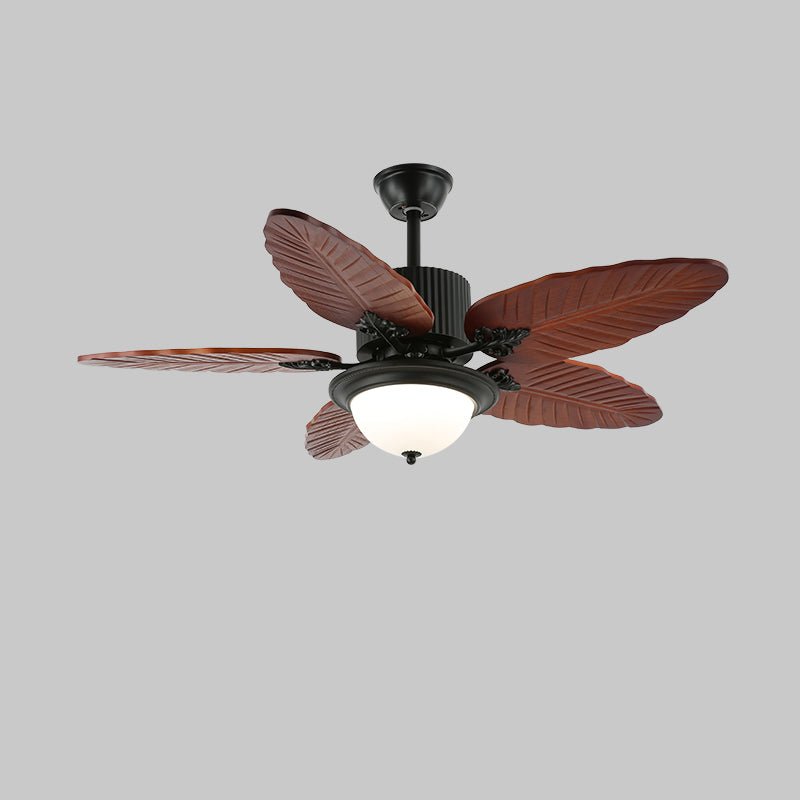 Ventilador de techo con luz Palmeral en un salón de estilo tropical – imagen 9