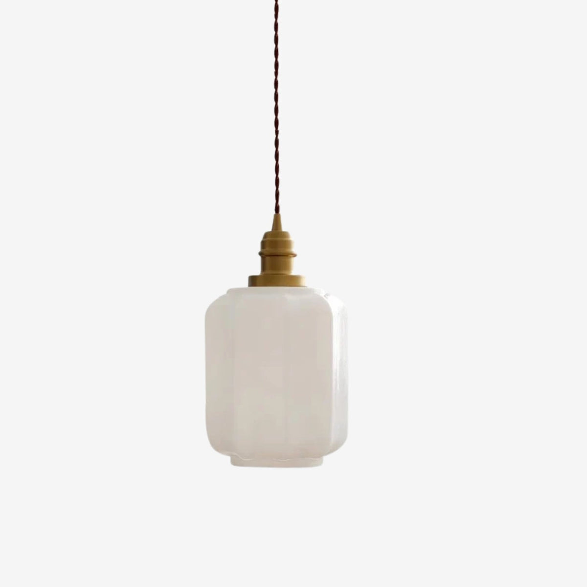 Lámpara colgante de cristal opalino Galena – vista principal